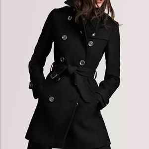 Burberry Wool Black Peacoat
